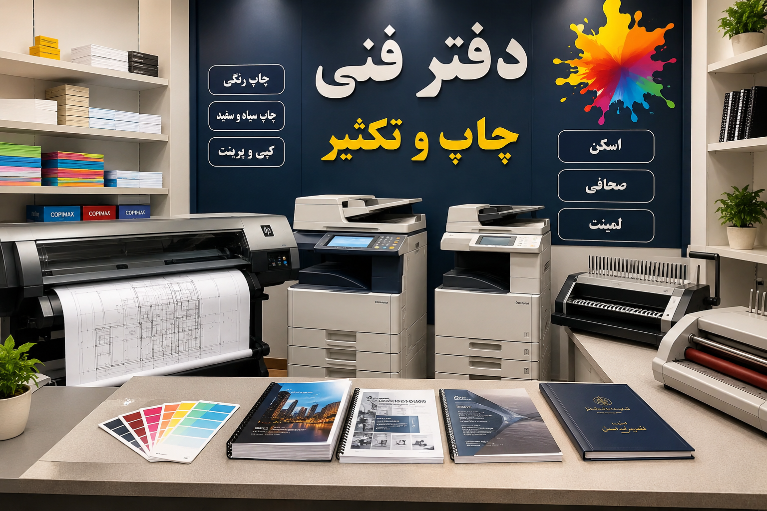 چاپ و تکثیر در دفاتر فنی؛ خدمات، کاربردها و اهمیت آن در دنیای امروز
